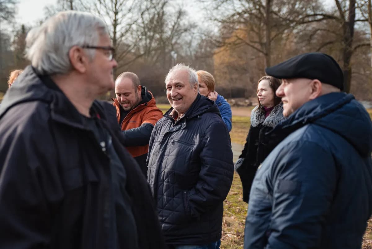 Neformální setkání organizátorů v parku